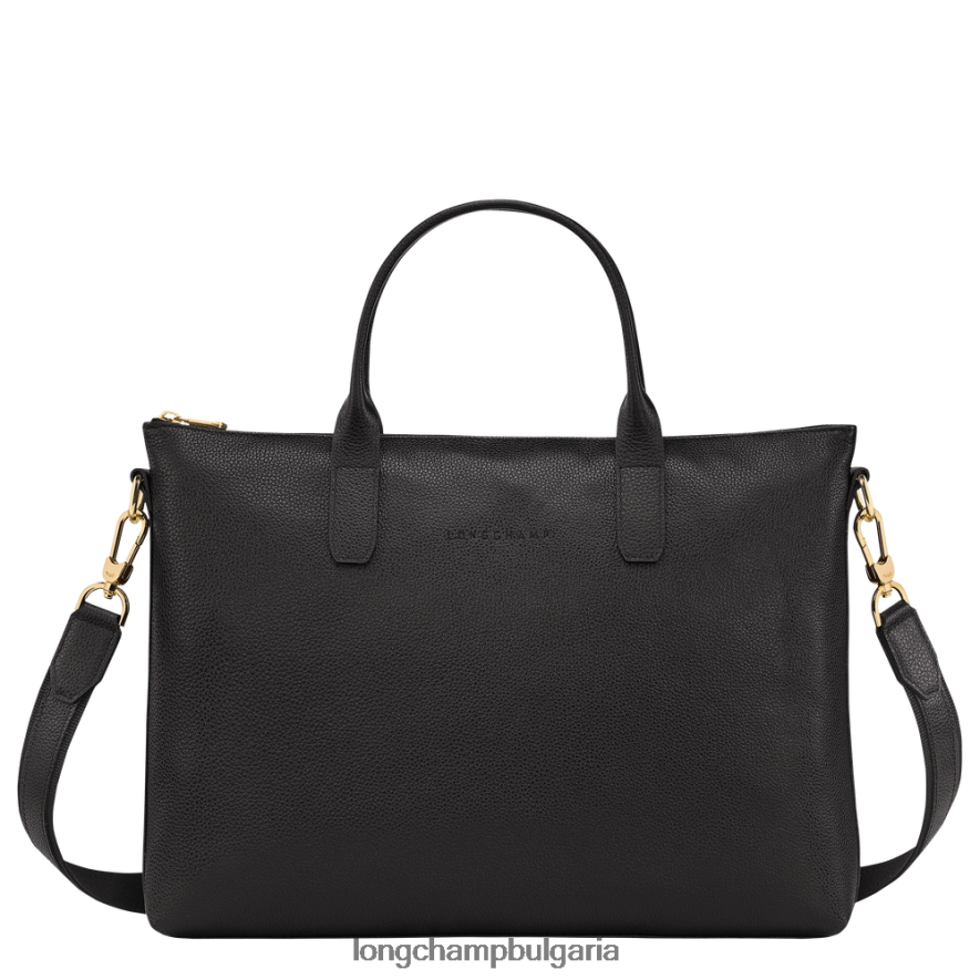 черен мъже le foulonne куфарче чанти Longchamp 6084PZ467