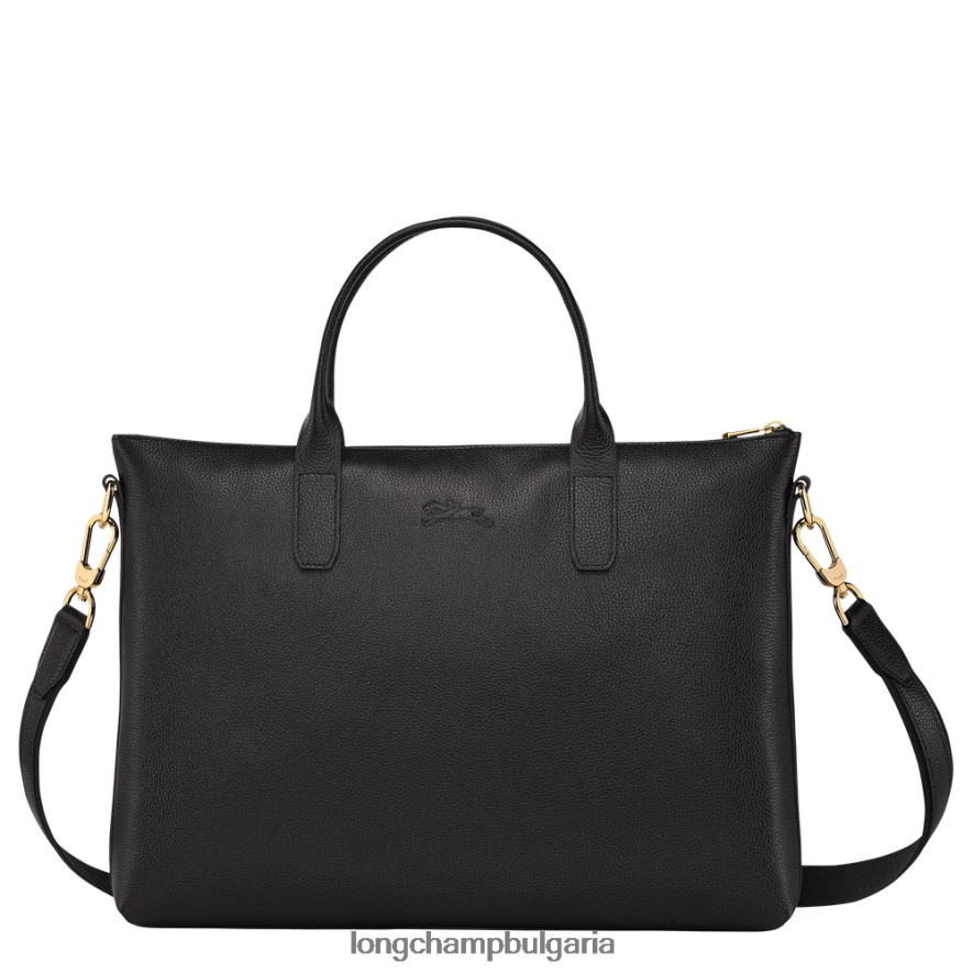 черен мъже le foulonne куфарче чанти Longchamp 6084PZ467