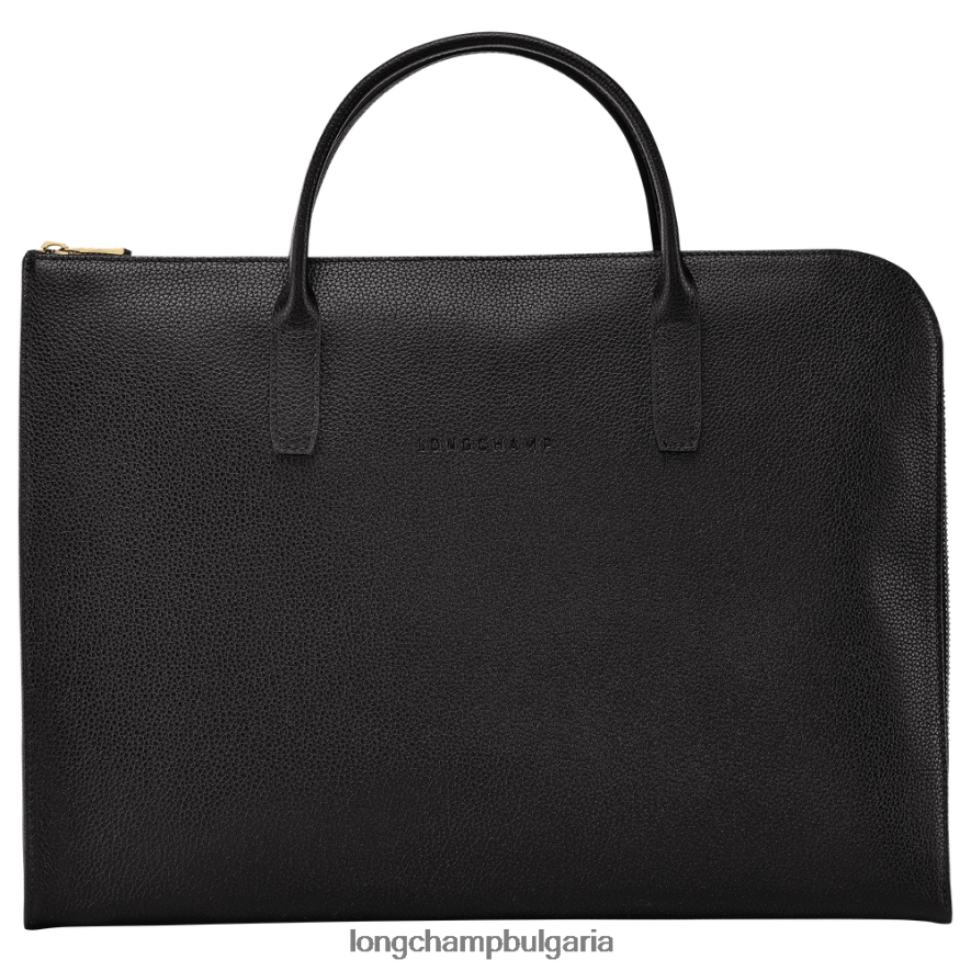 черен мъже le foulonne куфарче чанти Longchamp 6084PZ470