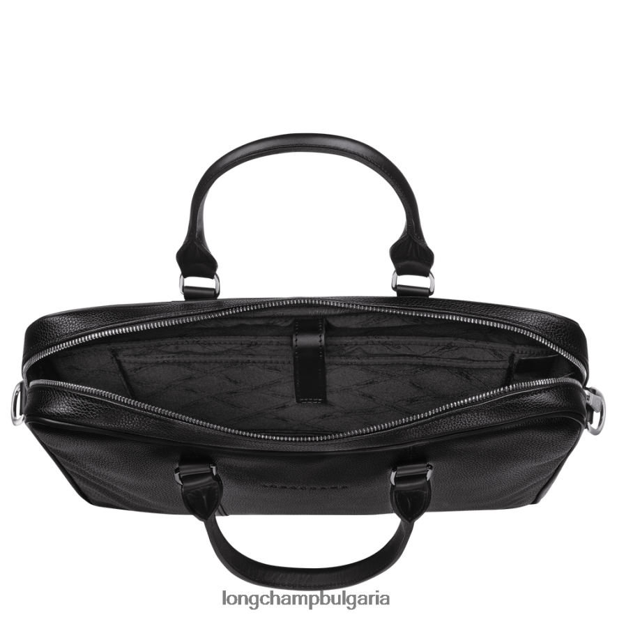 черен мъже le foulonne куфарче чанти Longchamp 6084PZ475