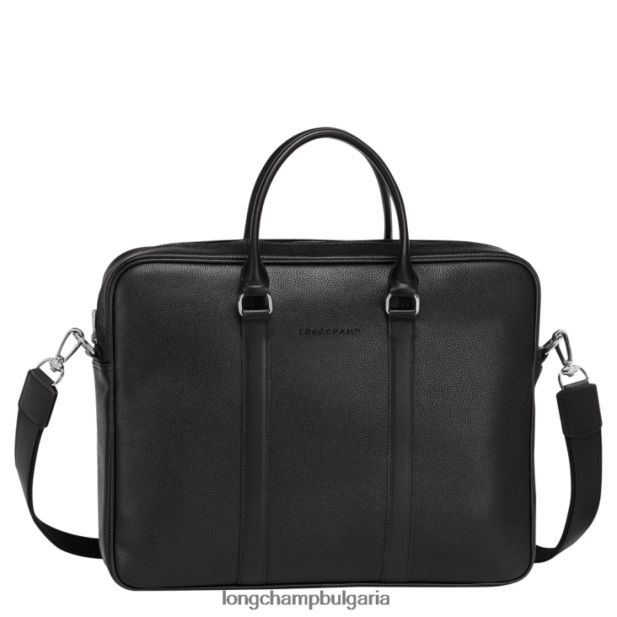 черен мъже le foulonne куфарче чанти Longchamp 6084PZ478