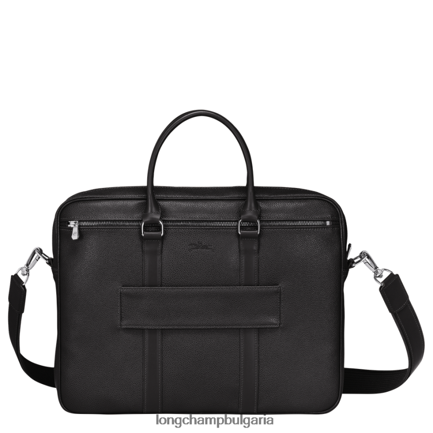 черен мъже le foulonne куфарче чанти Longchamp 6084PZ478