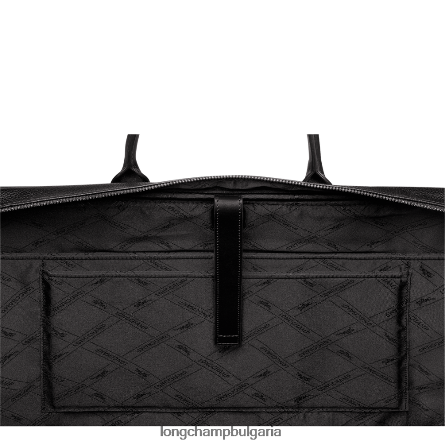 черен мъже le foulonne куфарче чанти Longchamp 6084PZ481