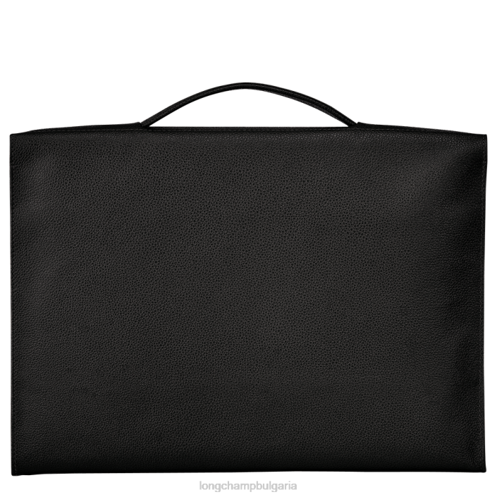 черен мъже le foulonne куфарче чанти Longchamp 6084PZ483