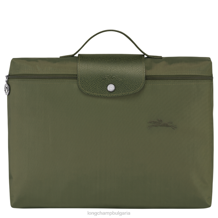 гора мъже зелена папка за документи le pliage чанти Longchamp 6084PZ493