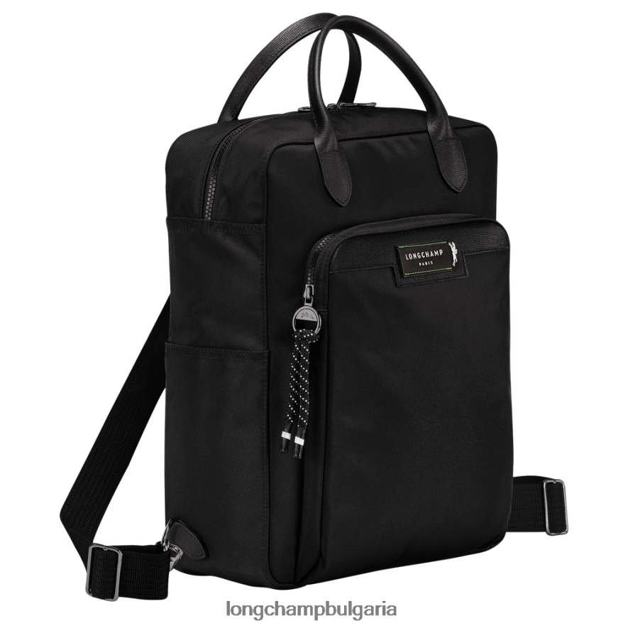 черен мъже енергийна раница le pliage чанти Longchamp 6084PZ451