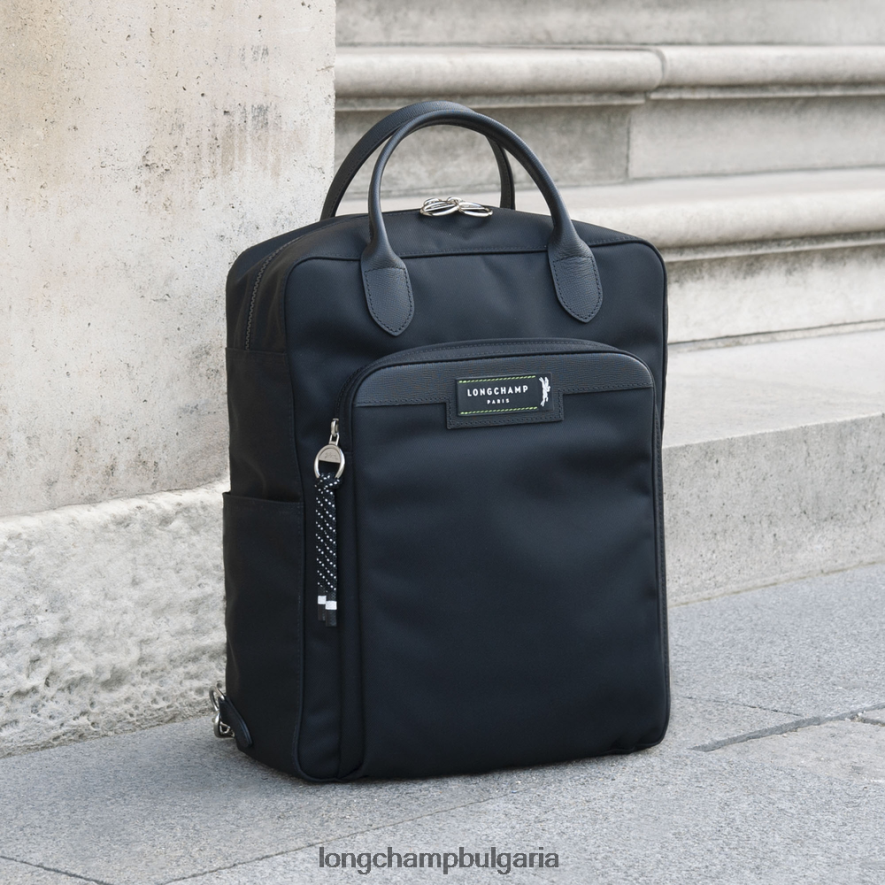 черен мъже енергийна раница le pliage чанти Longchamp 6084PZ451