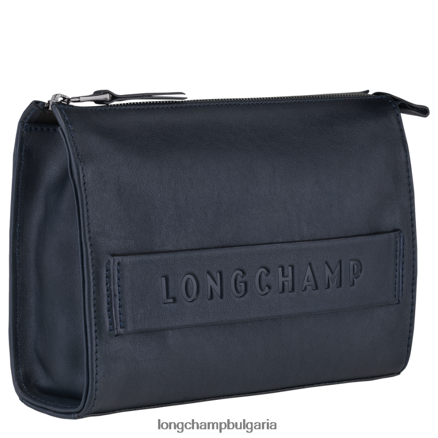 среднощно синьо мъже 3d торбичка кожени изделия Longchamp 6084PZ13