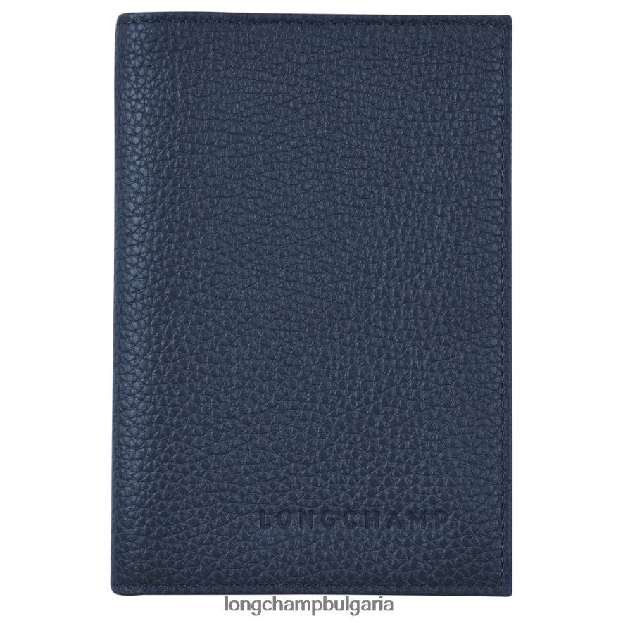 военноморски флот мъже корица за паспорт le foulonne кожени изделия Longchamp 6084PZ730