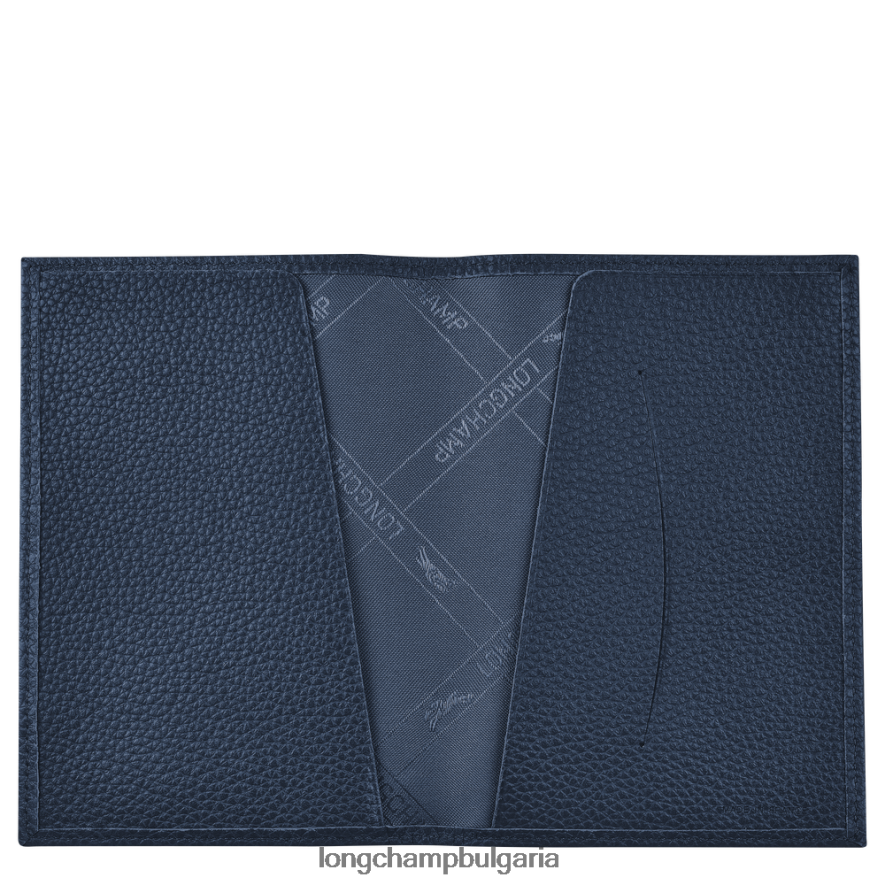военноморски флот мъже корица за паспорт le foulonne кожени изделия Longchamp 6084PZ730
