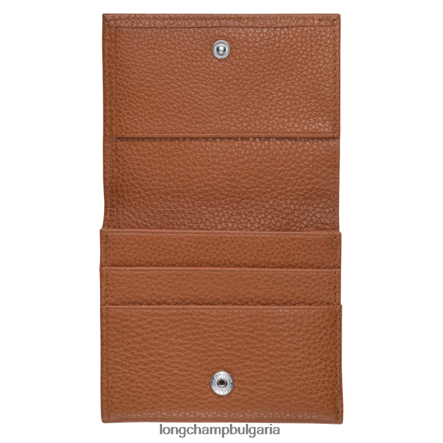 карамел мъже le foulonne кесия за монети кожени изделия Longchamp 6084PZ543