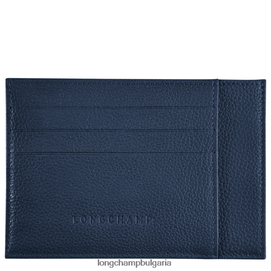 военноморски флот мъже притежател на карта le foulonne кожени изделия Longchamp 6084PZ651