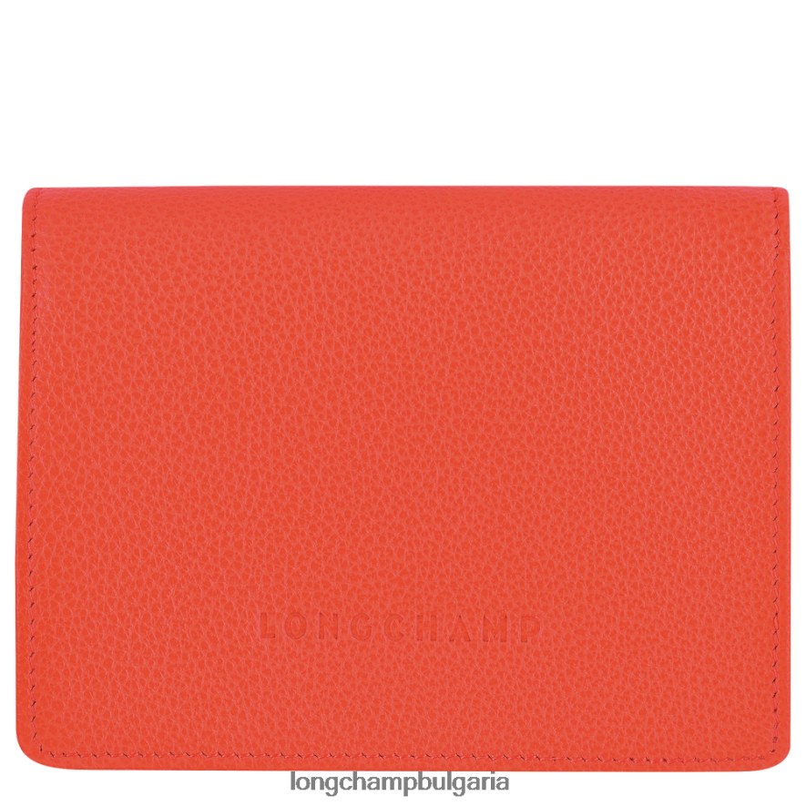 оранжево мъже le foulonne портфейл кожени изделия Longchamp 6084PZ596