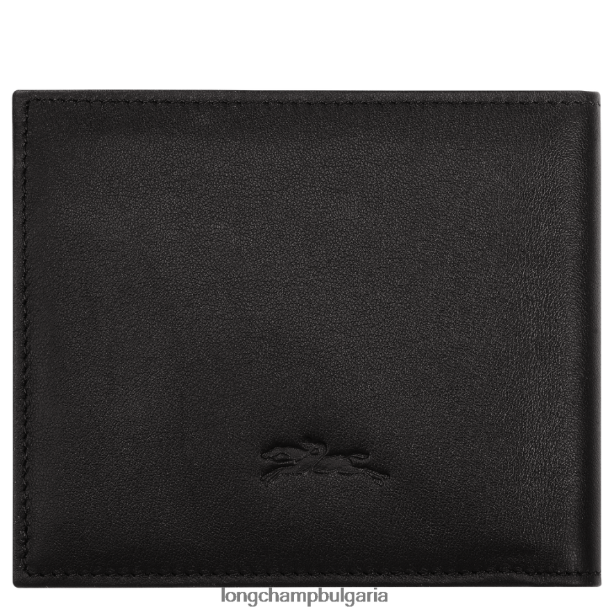 черен мъже sur seine портфейл кожени изделия Longchamp 6084PZ1127