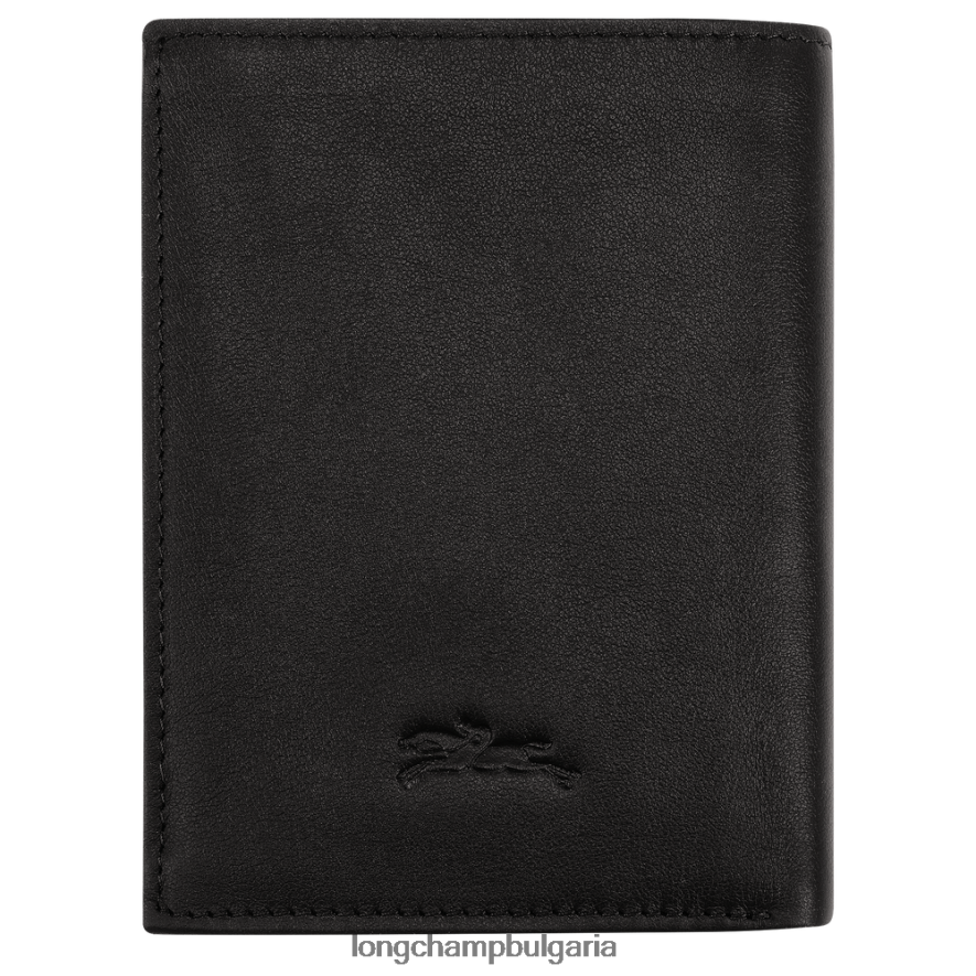 черен мъже sur seine портфейл кожени изделия Longchamp 6084PZ1129