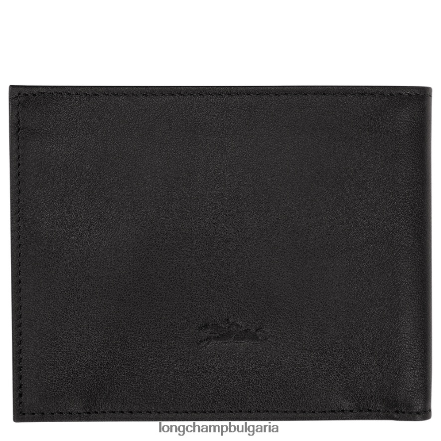 черен мъже sur seine портфейл кожени изделия Longchamp 6084PZ17