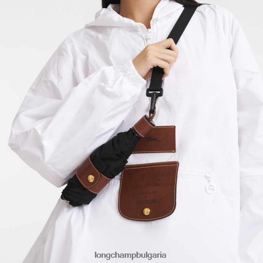 черен мъже чадър аксесоари Longchamp X D'heygere 6084PZ962