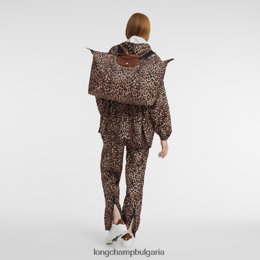 печат на пантера мъже пътна чанта / раница чанти Longchamp X D'heygere 6084PZ831