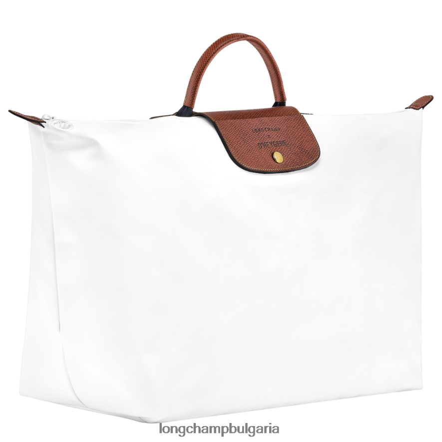 бяло мъже пътна чанта / раница чанти Longchamp X D'heygere 6084PZ833