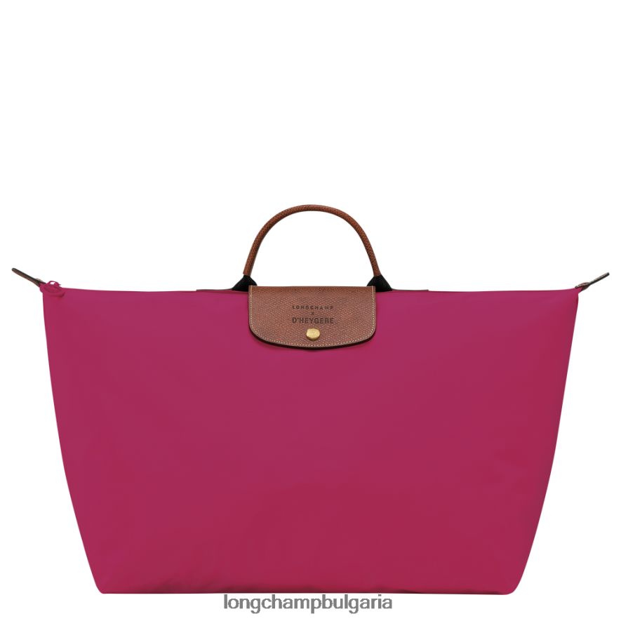розово мъже пътна чанта / раница чанти Longchamp X D'heygere 6084PZ834
