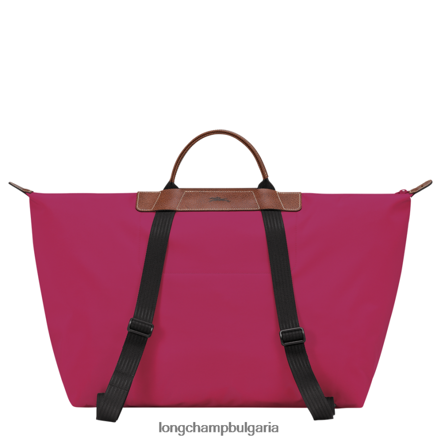 розово мъже пътна чанта / раница чанти Longchamp X D'heygere 6084PZ834