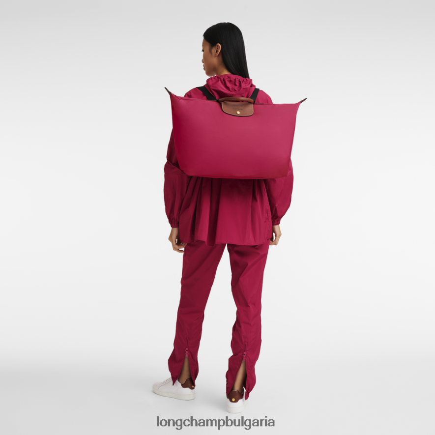 розово мъже пътна чанта / раница чанти Longchamp X D'heygere 6084PZ834