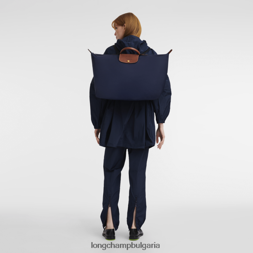 военноморски флот мъже пътна чанта / раница чанти Longchamp X D'heygere 6084PZ835