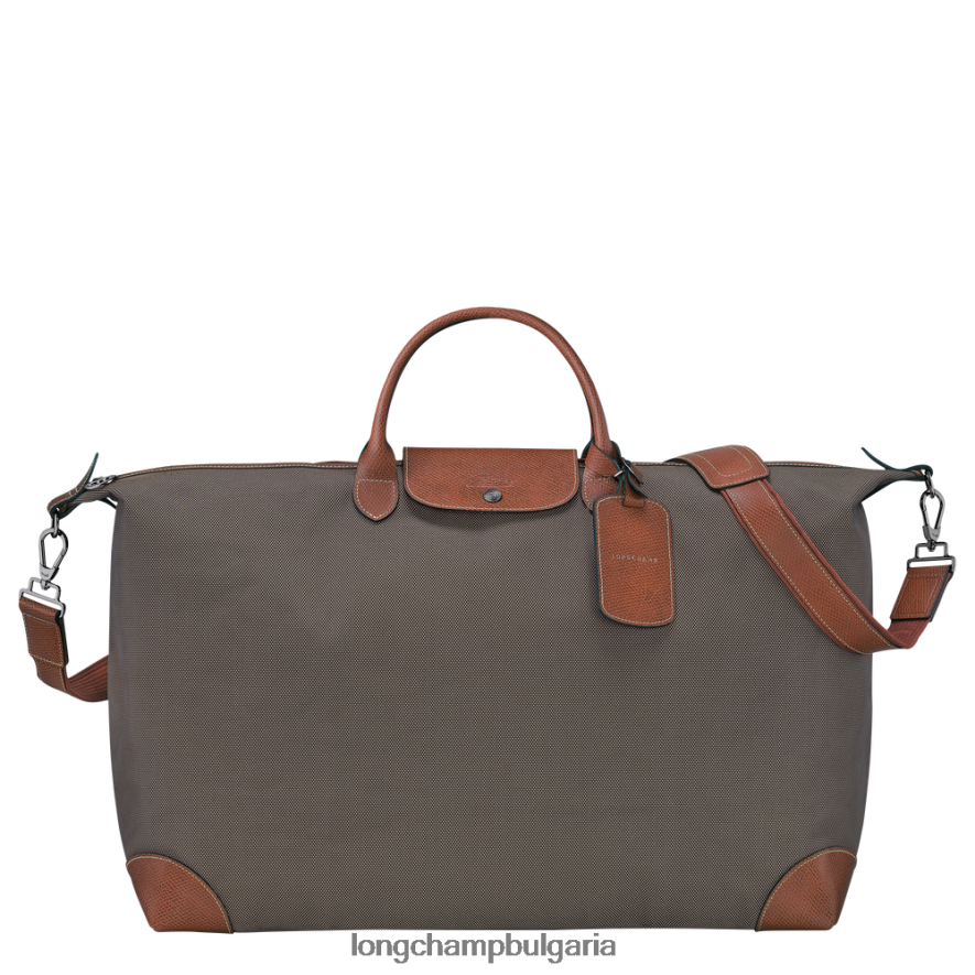 кафяво мъже пътна чанта boxford чанти Longchamp 6084PZ772