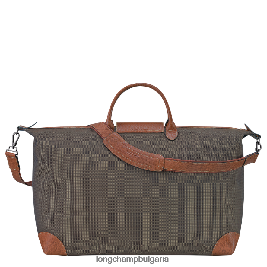 кафяво мъже пътна чанта boxford чанти Longchamp 6084PZ772