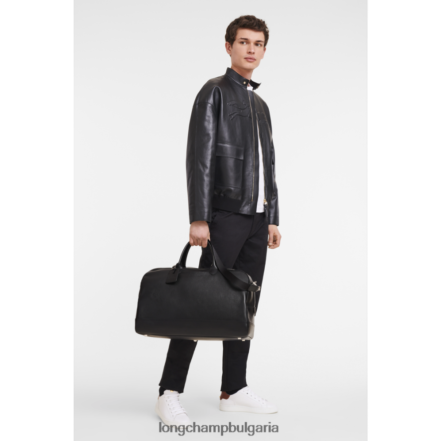 черен мъже le foulonne пътна чанта чанти Longchamp 6084PZ823